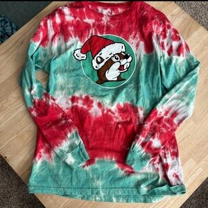 Bucees Festive Tie-Dye Long Sleeve Shirt